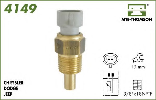 Датчик, температура охлаждающей жидкости MTE-THOMSON 4149