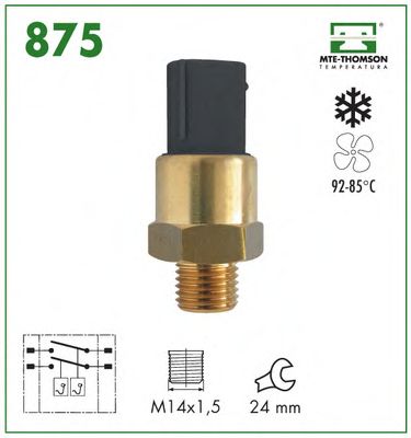 Термовыключатель, вентилятор радиатора MTE-THOMSON 875