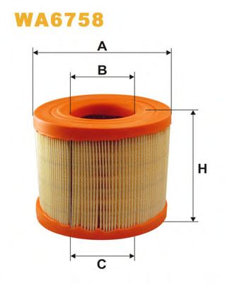 Воздушный фильтр WIX FILTERS WA6758