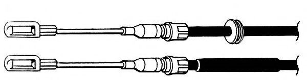 Трос, стояночная тормозная система CEF VO02107