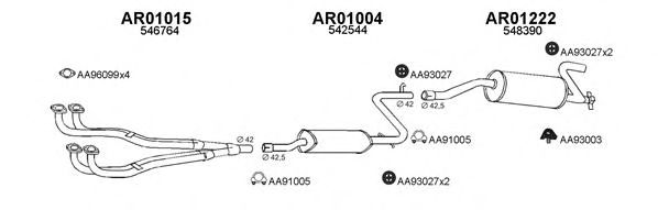 Система выпуска ОГ VENEPORTE 010070