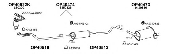 Система выпуска ОГ VENEPORTE 400113