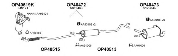 Система выпуска ОГ VENEPORTE 400114