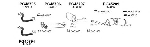 Система выпуска ОГ VENEPORTE 450476