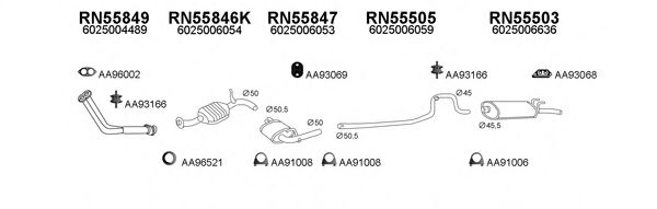 Система выпуска ОГ VENEPORTE 550300