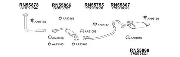 Система выпуска ОГ VENEPORTE 550329