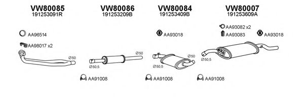 Система выпуска ОГ VENEPORTE 800034