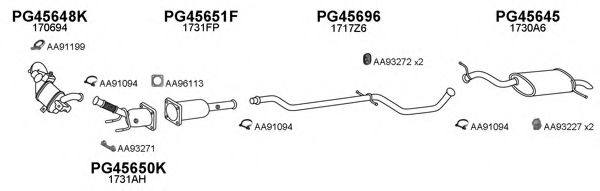 Система выпуска ОГ VENEPORTE 450720