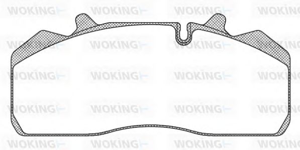 Комплект тормозных колодок, дисковый тормоз WOKING JSA 9943.10