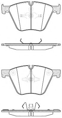 Комплект тормозных колодок, дисковый тормоз WOKING P15193.20
