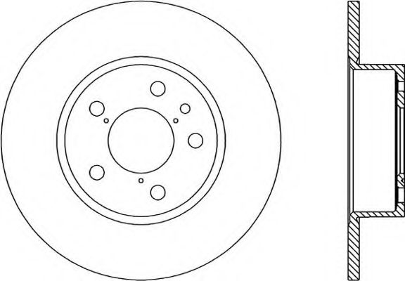 Тормозной диск OPEN PARTS BDR1138.10