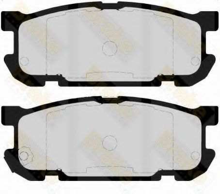 Комплект тормозных колодок, дисковый тормоз Brake ENGINEERING 23877