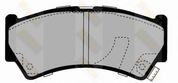 Комплект тормозных колодок, дисковый тормоз Brake ENGINEERING PA1610