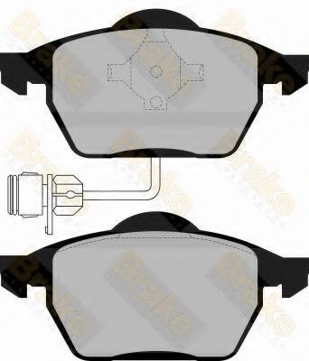 Комплект тормозных колодок, дисковый тормоз Brake ENGINEERING PA865