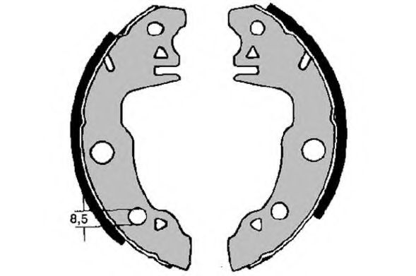Комплект тормозных колодок RAICAM 2600