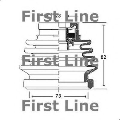 Пыльник, приводной вал FIRST LINE FCB2688