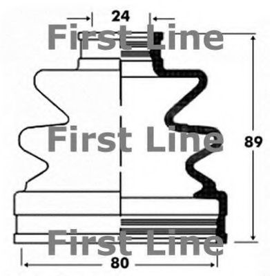 Пыльник, приводной вал FIRST LINE FCB2824