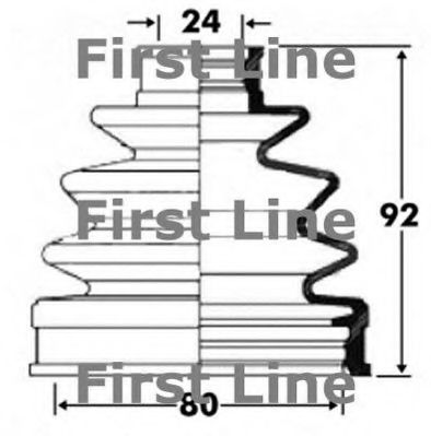 Пыльник, приводной вал FIRST LINE FCB2837