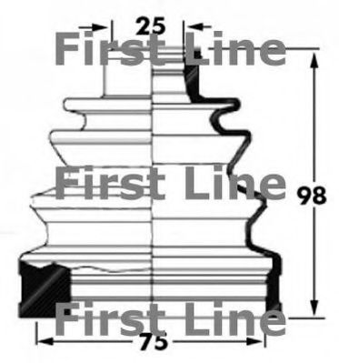 Пыльник, приводной вал FIRST LINE FCB6031