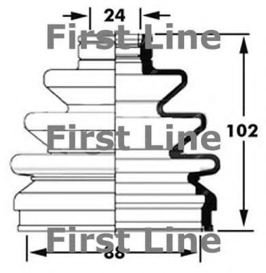 Пыльник, приводной вал FIRST LINE FCB2397