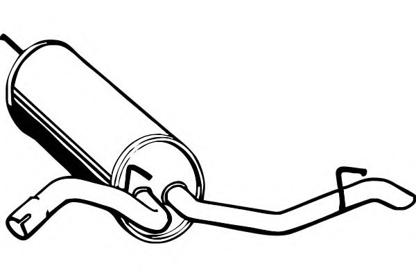 Глушитель выхлопных газов конечный FENNO P1255