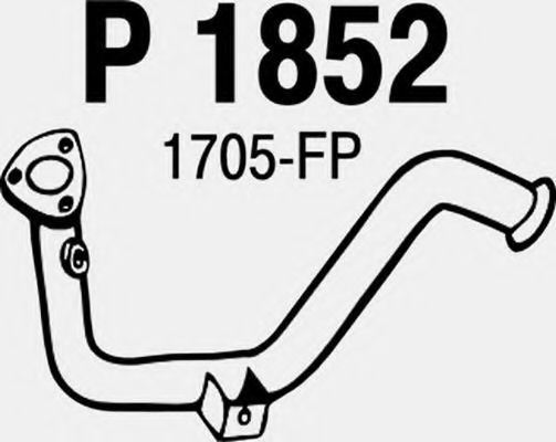 Труба выхлопного газа FENNO P1852