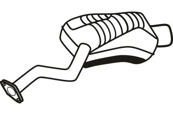 Глушитель выхлопных газов конечный FENNO 3190