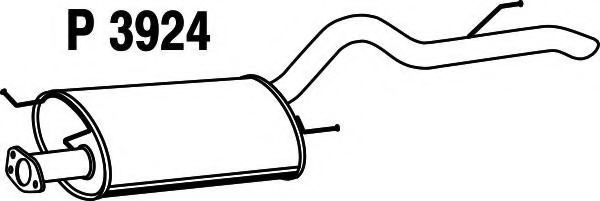 Глушитель выхлопных газов конечный FENNO P3924