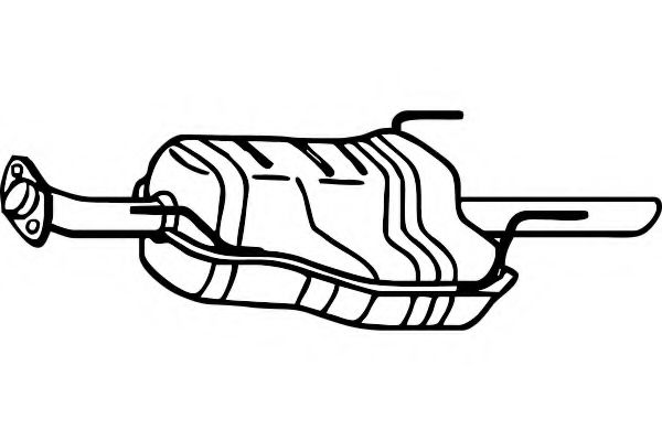 Глушитель выхлопных газов конечный FENNO P4492