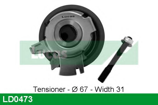Натяжной ролик, ремень ГРМ LUCAS ENGINE DRIVE LD0473