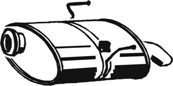 Глушитель выхлопных газов конечный ASMET 08032