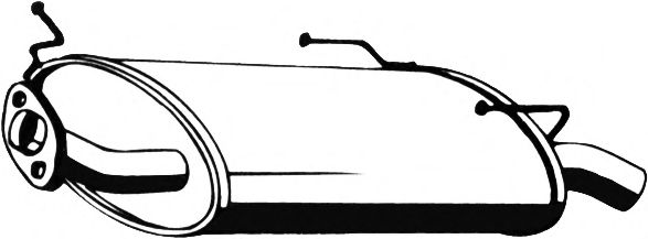 Глушитель выхлопных газов конечный ASMET 14.041