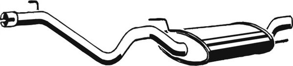 Глушитель выхлопных газов конечный ASMET 03.043