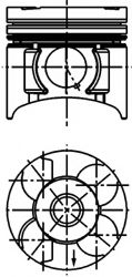 Поршень KOLBENSCHMIDT 40390600