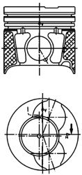 Поршень KOLBENSCHMIDT 40469600