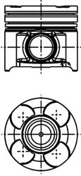 Поршень KOLBENSCHMIDT 40660600