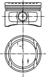 Поршень KOLBENSCHMIDT 99562600