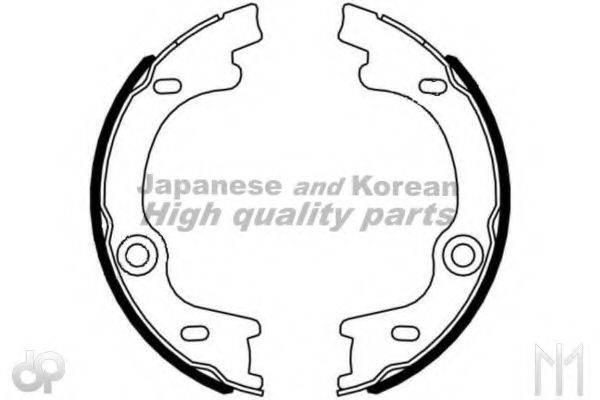 Комплект тормозных колодок, стояночная тормозная система ASHUKI HRK13120