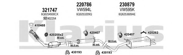 Система выпуска ОГ KLARIUS 780041E
