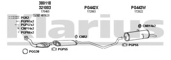 Система выпуска ОГ KLARIUS 630237U
