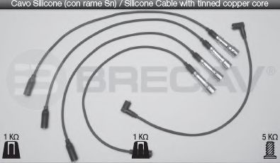 Комплект проводов зажигания BRECAV 14.520