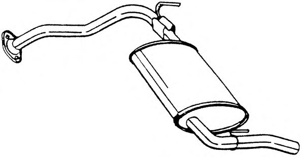 Глушитель выхлопных газов конечный SIGAM 34609