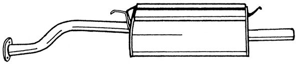 Глушитель выхлопных газов конечный SIGAM 65606