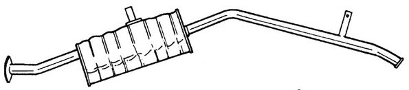 Глушитель выхлопных газов конечный BOSAL 280007