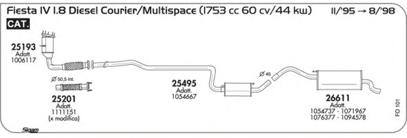 Система выпуска ОГ SIGAM FO101