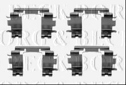 Комплектующие, колодки дискового тормоза BORG & BECK BBK1382