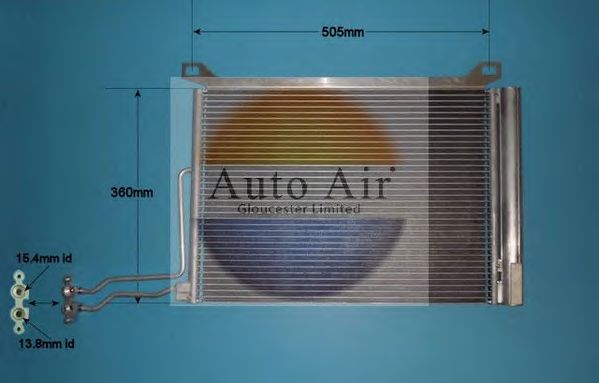 Конденсатор, кондиционер AUTO AIR GLOUCESTER 16-9915