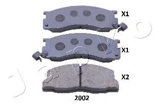Комплект тормозных колодок, дисковый тормоз JAPKO 502002