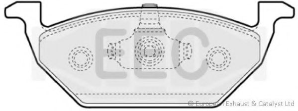 Комплект тормозных колодок, дисковый тормоз EEC BRP1062