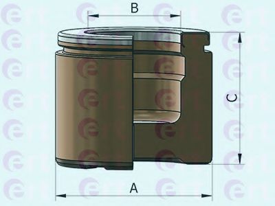 Поршень, корпус скобы тормоза ERT 151201-C